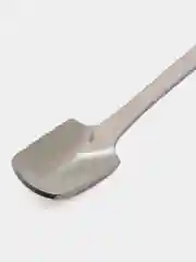 Серый металлик ложки чайные квадратные 12,5 см 15 см и 17,5 см, по 3 шт комплект