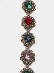 Лайм браслет со стразами "Elegant"