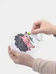 Серый детский набор для вышивки крестиком Единорог, Корги, Лиса, Коала