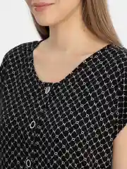 Синий халат-рубашка женская домашняя
