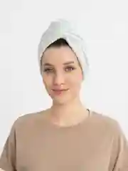 Мятный шапочка чалма для сушки волос