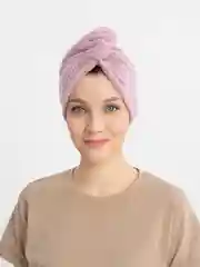 Сиреневый шапочка чалма для сушки волос