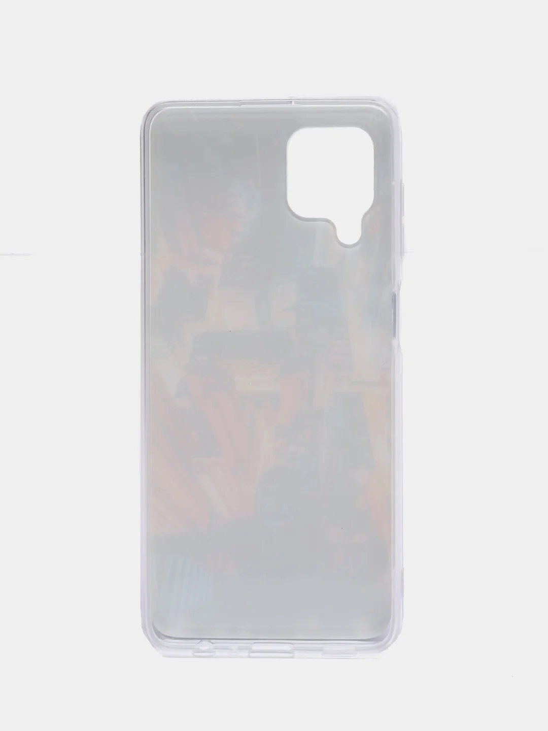 Бирюзовый чехол Samsung Galaxy M32 / A22 (Самсунг Галакси М32 / А22), силиконовый с рисунком