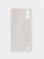 Красный чехол Samsung Galaxy A01 / M01, Галакси А01 / М01, силиконовый, с мраморным рисунком