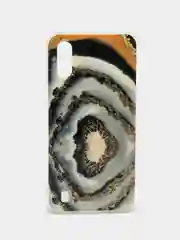Хаки чехол Samsung Galaxy A01 / M01, Галакси А01 / М01, силиконовый, с мраморным рисунком