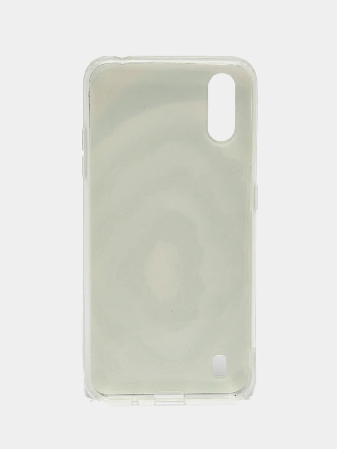 Хаки чехол Samsung Galaxy A01 / M01, Галакси А01 / М01, силиконовый, с мраморным рисунком