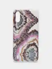 Коралловый меланж чехол Samsung Galaxy A01 / M01, Галакси А01 / М01, силиконовый, с мраморным рисунком