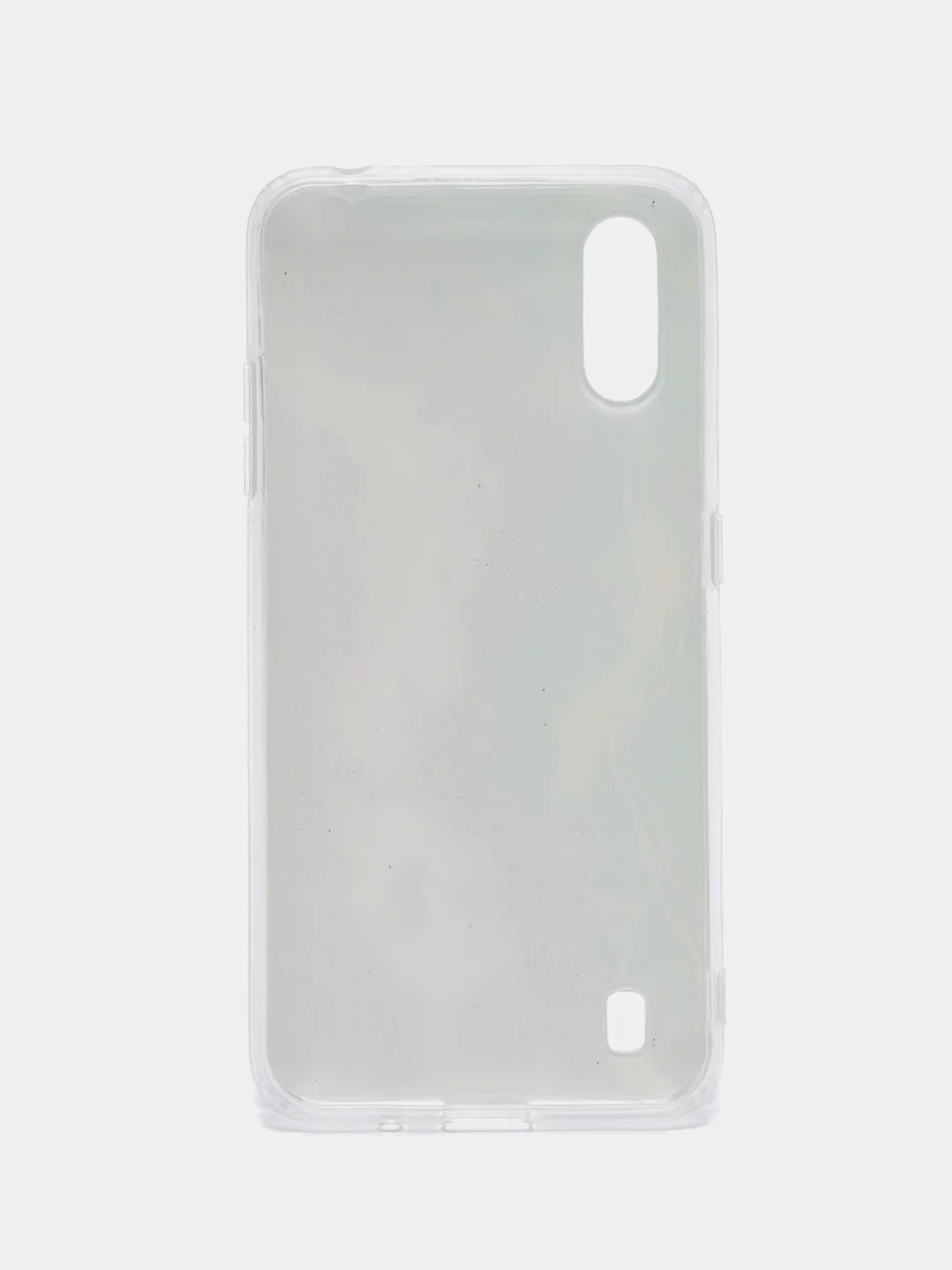 Зеленый чехол Samsung Galaxy A01 / M01, Галакси А01 / М01, силиконовый, с мраморным рисунком