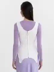 Белый топ корсет женский