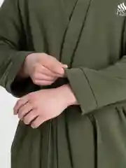 Темно-синий халат мужской велюровый