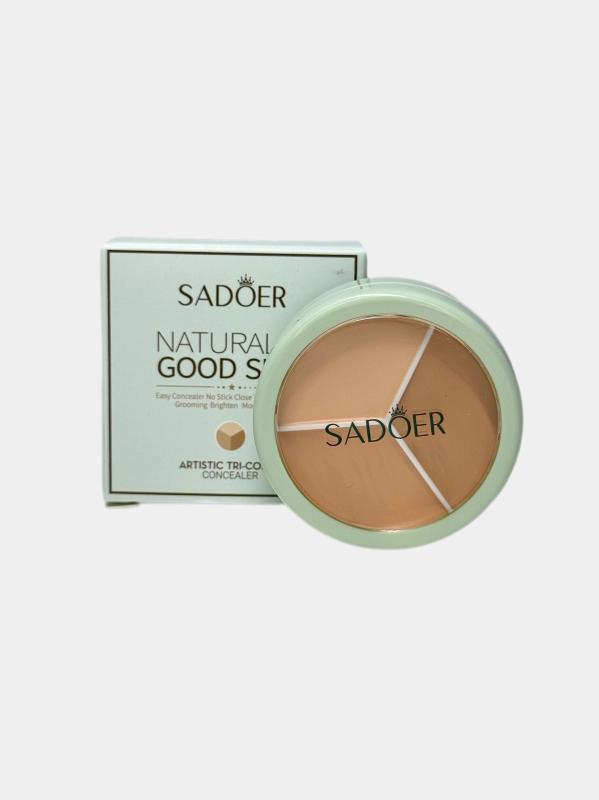 Трехцветный консилер SADOER, контуринг для лица, корректор, скульптор