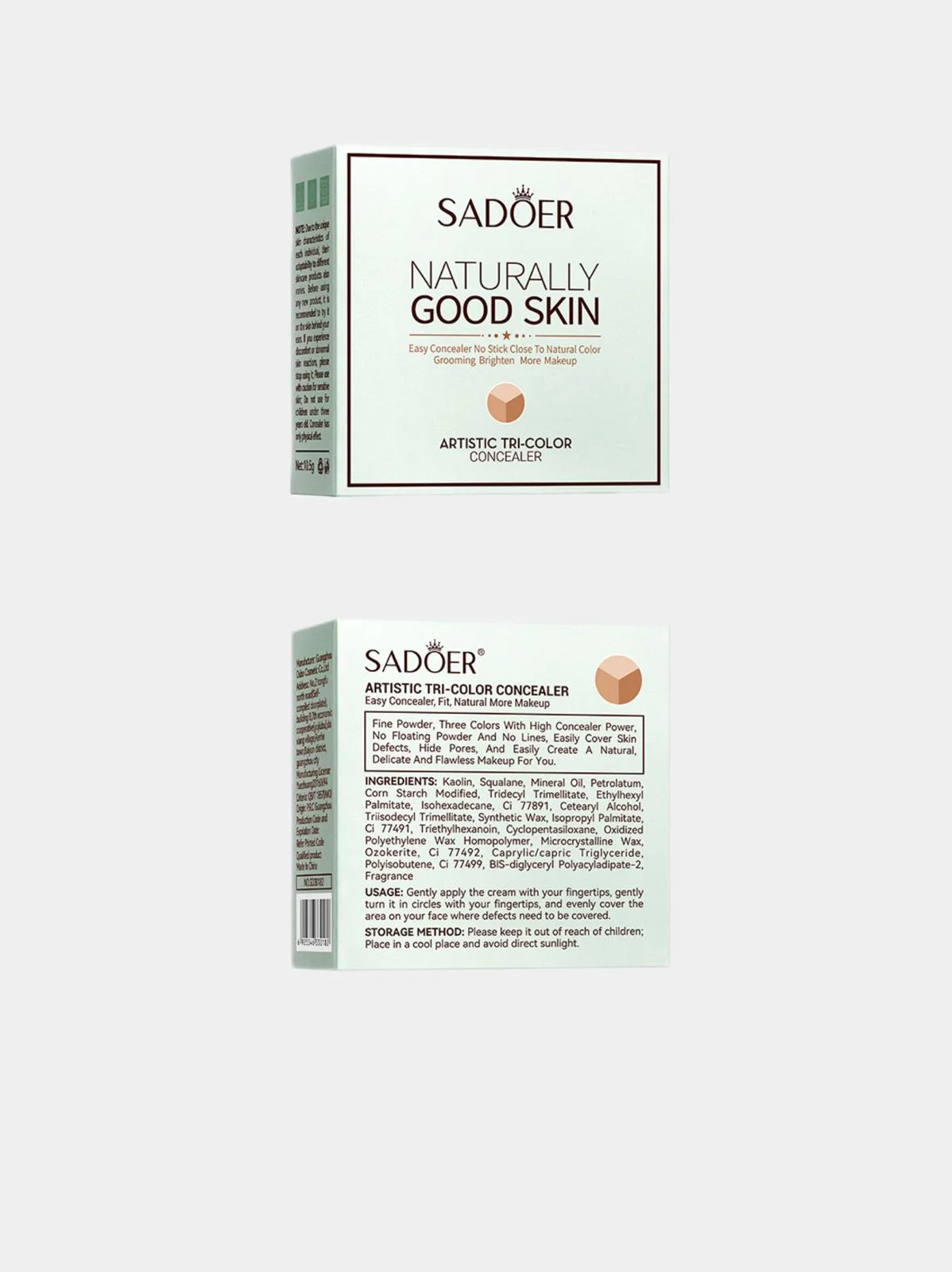 Трехцветный консилер SADOER, контуринг для лица, корректор, скульптор