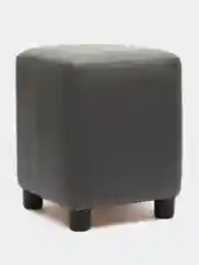 Серый пуф MONOFIX, БАФФ, экокожа