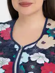 Алый халат женский,домашний,легкий,на молнии,LILIANS