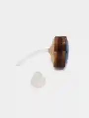Серьги кольца гвоздик смола дерево синий сердце сердечки детские гипоаллергенные гвоздик