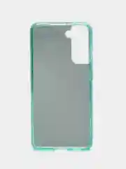 Бирюзовый чехол блестящий Samsung Galaxy S21, накладка c блёстками Самсунг S 21