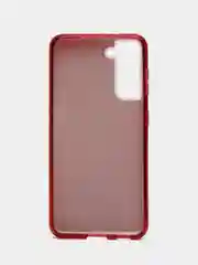 Красный чехол блестящий Samsung Galaxy S21, накладка c блёстками Самсунг S 21