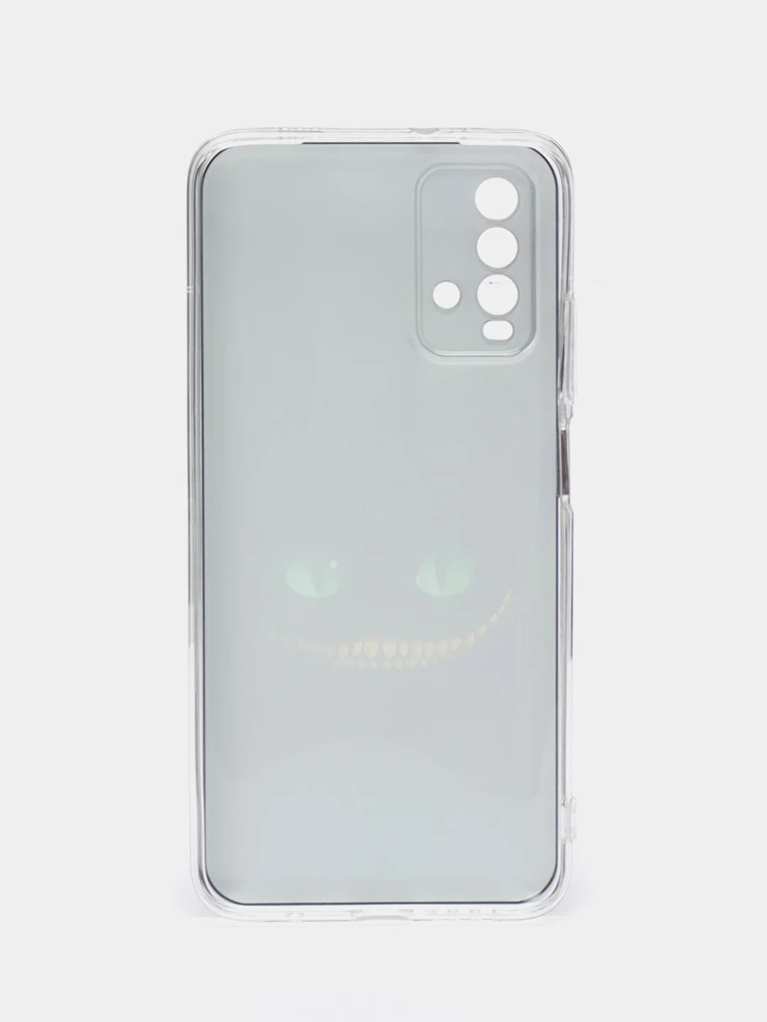 Черный силиконовый чехол на Xiaomi Redmi 9T / Редми 9Т прозрачный, с рисунком, защита камеры