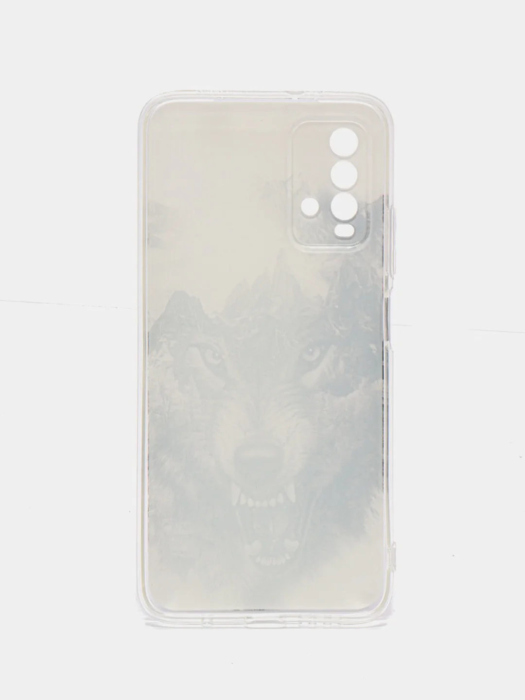 Приглушённый хаки силиконовый чехол на Xiaomi Redmi 9T / Редми 9Т прозрачный, с рисунком, защита камеры
