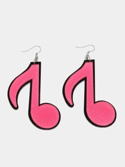 Серьги цветные "Нотки"