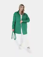 Зеленый куртка женская МЕГА ОВЕРСАЙЗ