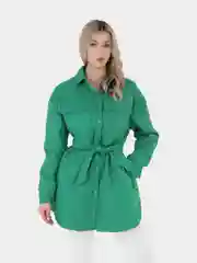 Зеленый куртка женская МЕГА ОВЕРСАЙЗ