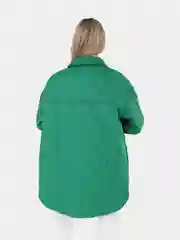 Зеленый куртка женская МЕГА ОВЕРСАЙЗ