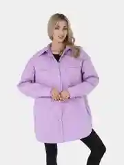 Лавандовый куртка женская МЕГА ОВЕРСАЙЗ