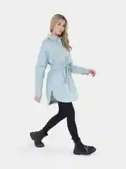 Голубой куртка женская МЕГА ОВЕРСАЙЗ