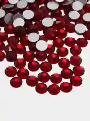 Вишнёвый стразы стеклянные клеевые холодной фиксации Люкс
