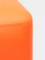 Оранжевый пуф MONOFIX, БАФФ, экокожа