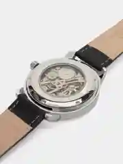 Серебряный часы механические, наручные, мужские, FORSINING 099, скелетон