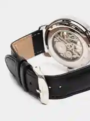 Серебряный часы механические, наручные, мужские, FORSINING 099, скелетон