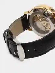 Золотой часы механические наручные мужские SEWOR скелетон