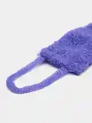 Мочалка для тела, вязаная, двусторонняя, с ручками