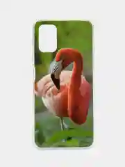 Коралловый меланж чехол Xiaomi Poco M3 с рисунком животные (Сяоми Поко М3 фламинго, тигр, леопард)