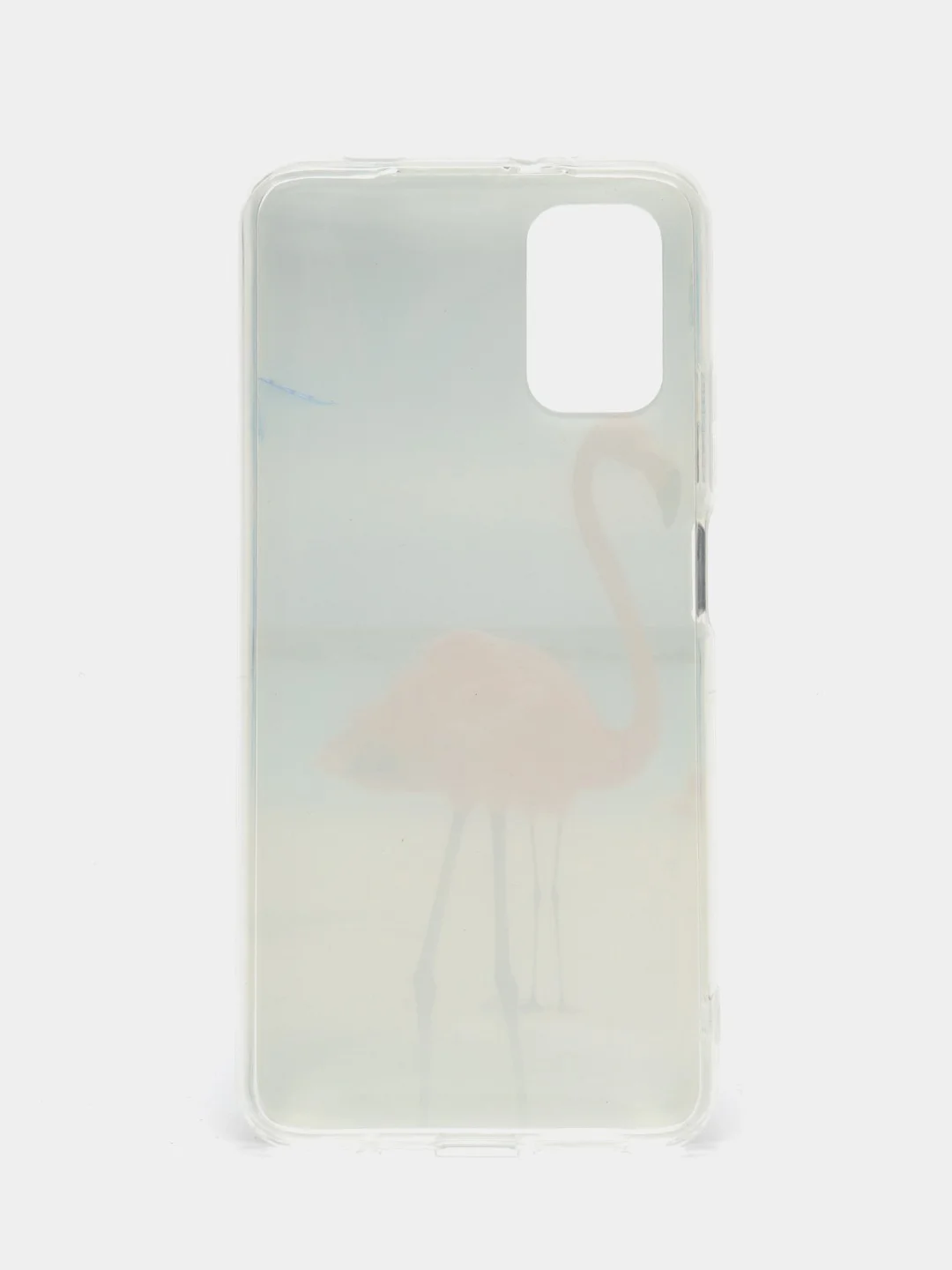 Голубой чехол Xiaomi Poco M3 с рисунком животные (Сяоми Поко М3 фламинго, тигр, леопард)