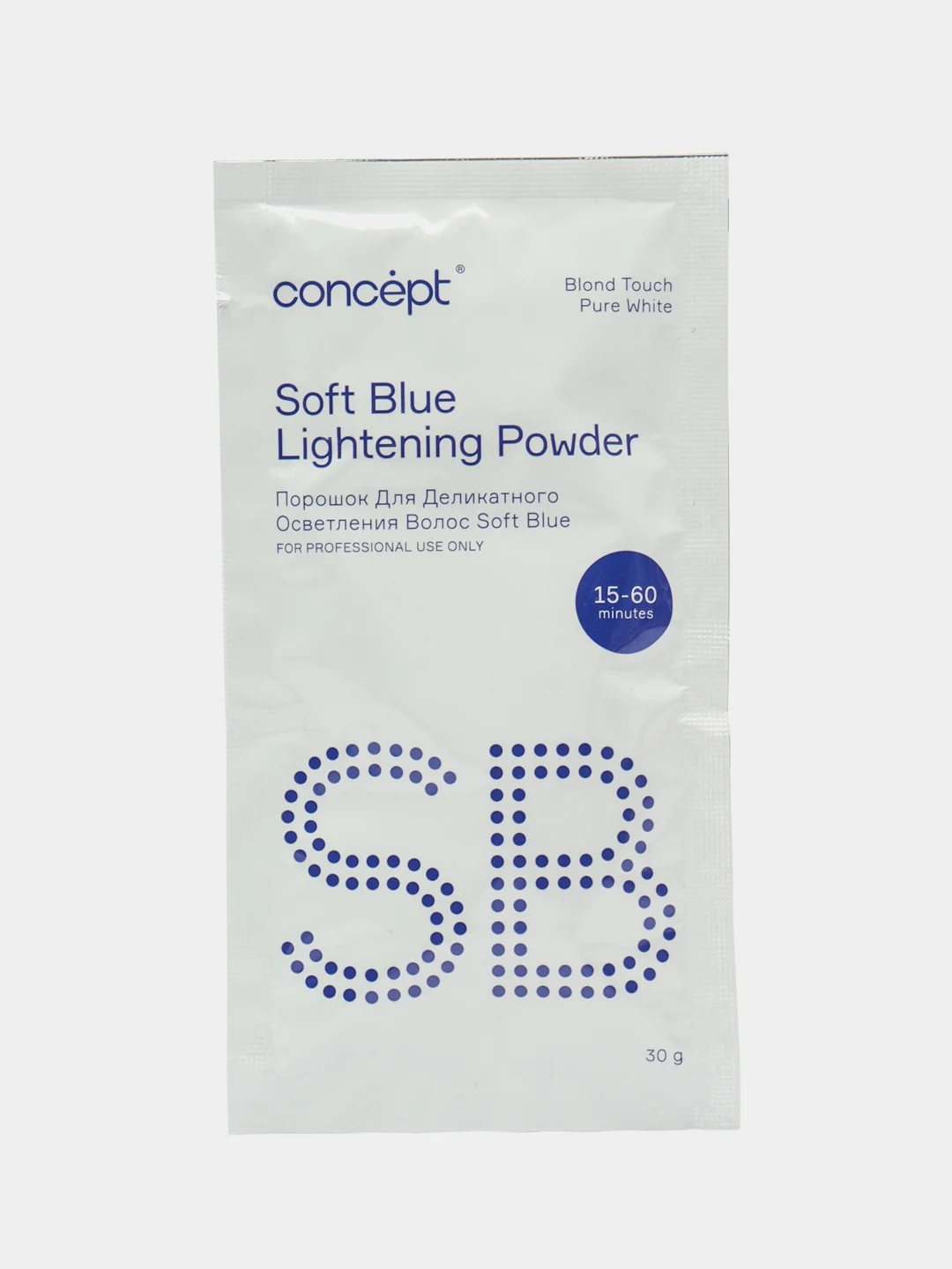 Concept Blond Touch Soft Blue lightening powder Порошок для осветления волос, 30 г