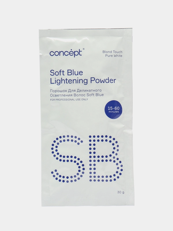 Concept Blond Touch Soft Blue lightening powder Порошок для осветления волос, 30 г