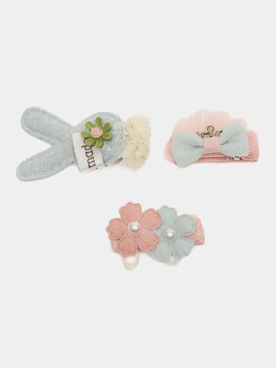 Золотой набор заколок "Hand made", 5 штук