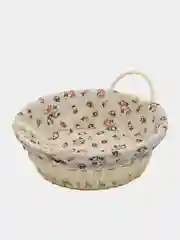 Бежевый корзина для хранения, плетеная из лозы, для хлеба, на стол