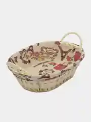 Коричневый корзина для хранения, плетеная из лозы, для хлеба, на стол