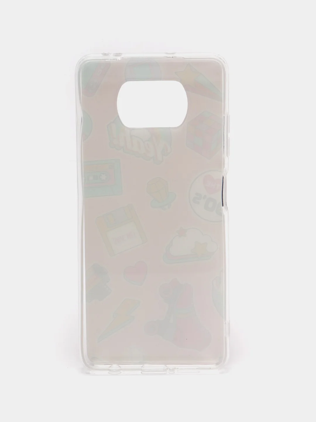 Кораллово-розовый чехол силиконовый для Xiaomi Poco X3 NFC/ Poco X3 Pro (Сяоми Поко Х3 Про), с рисунком