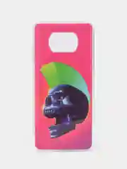 Фуксия чехол силиконовый для Xiaomi Poco X3 NFC/ Poco X3 Pro (Сяоми Поко Х3 Про), с рисунком