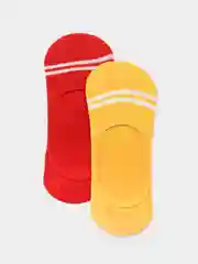 Белый носки  следки  женские  короткие белые черные с принтом "Сердечки" набор 5 пар