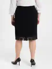 Юбка женска, прямая со стразами снизу
