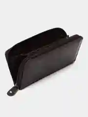 Шоколадный кошелек женский, отдел на молнии