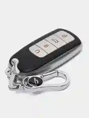 Серебряный чехол для смарт ключа Chery Tiggo 7 Pro Max, 8 Pro Max ,Omoda С5, Arrizo 8 ,Exeed RX