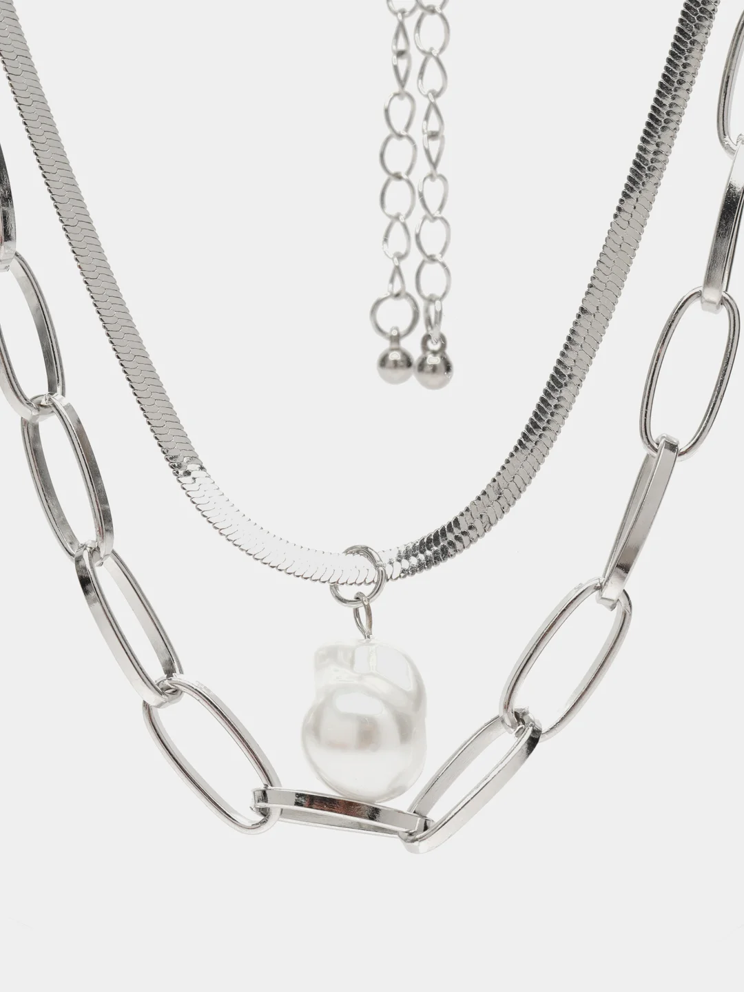 Серебряный колье