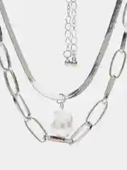 Серебряный колье